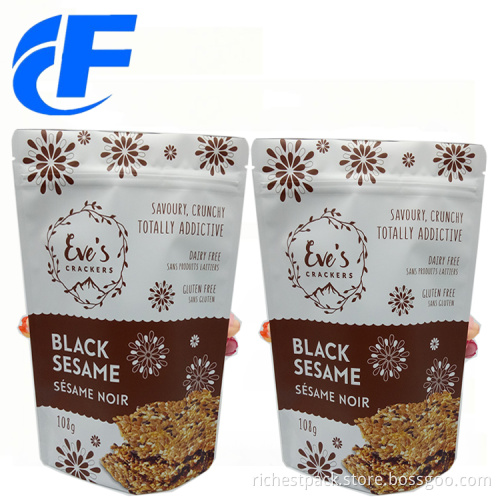 Cheap Customized Plastic Stand Up Pouches For Snack